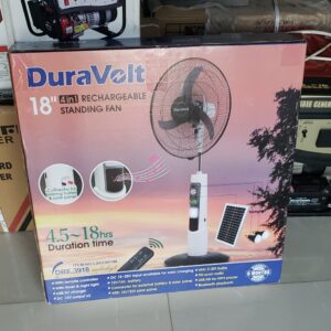 18 Inches 4- 1 Solar Fan White Color